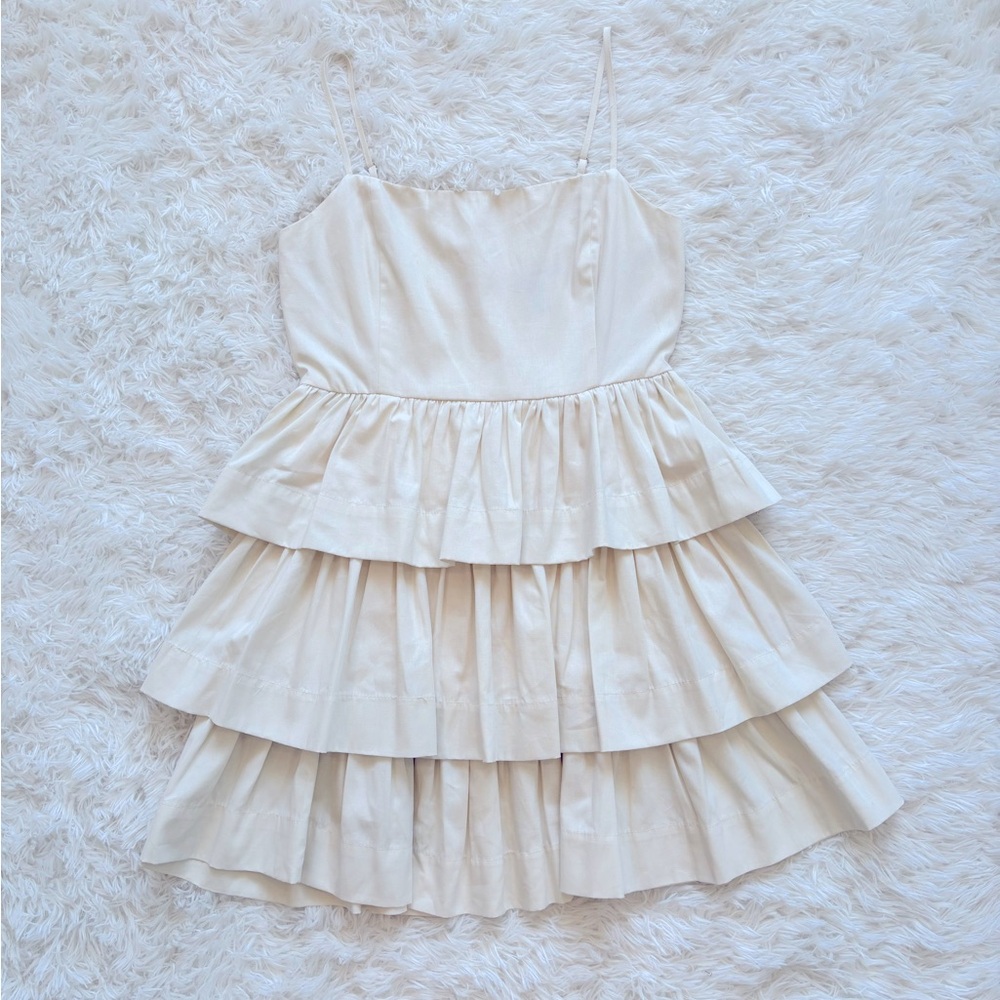 🤍NWOT! Forever 21 Ivory Spaghetti Straps dress